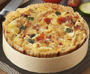 Quiche sans pâte tomate,chèvre & courgettes