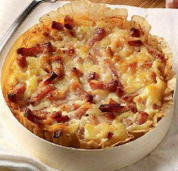 Quiche sans pâte crème & lardons