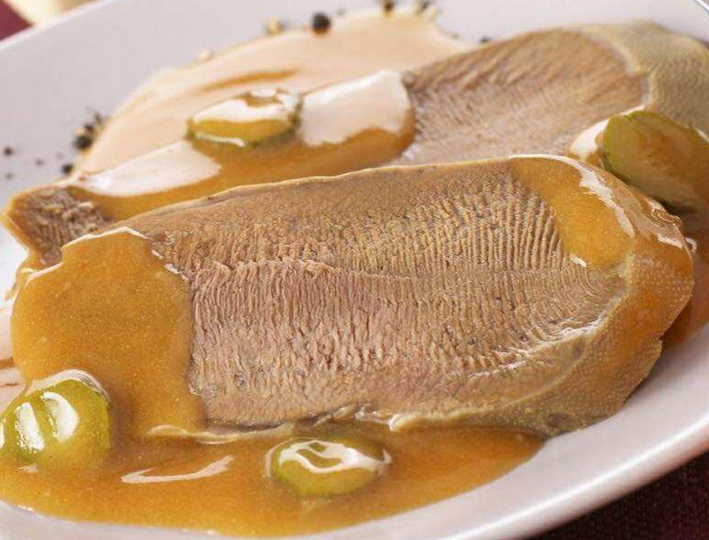 Langue de boeuf sauce piquante